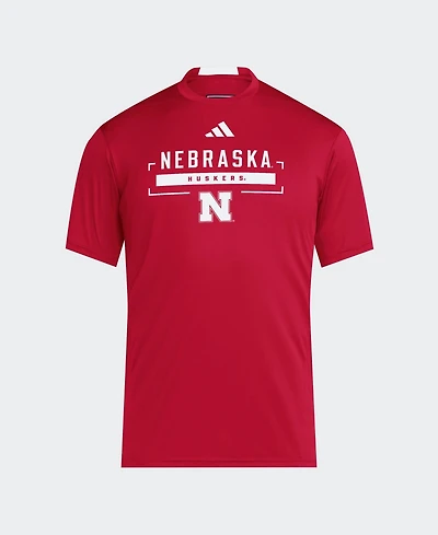 Adidas Men's Scarlet Nebraska Huskers D4T Tri-Blend T-Shirt