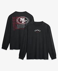 Fanatics Men's Black San Francisco 49ers Relaxed Fullback Drive Long Sleeve Fashion T-shirts