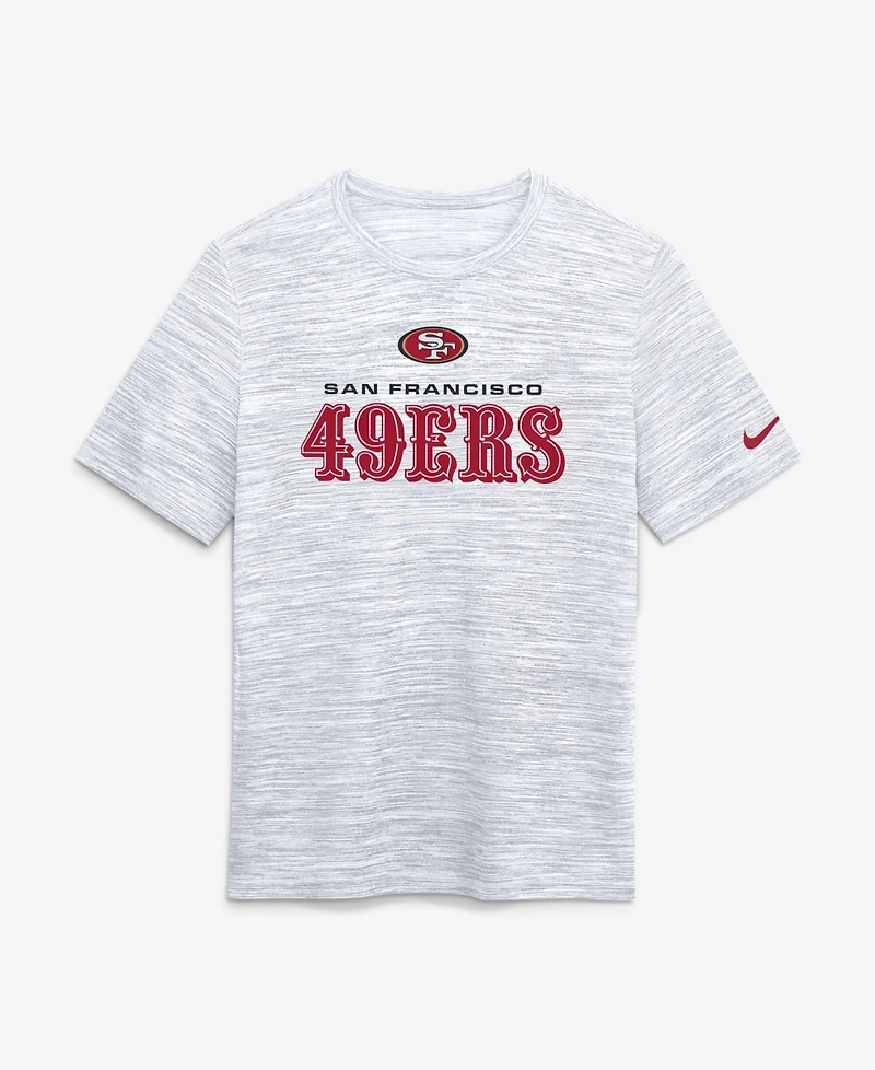 Nike Men's Ash San Francisco 49ers Velocity Endurance Run Dri-fit T-Shirt
