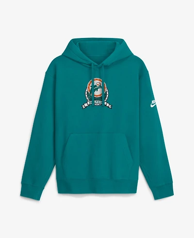 Nike Men's Aqua Miami Dolphins Short Pass Rewind Club Fleece Hoodie
