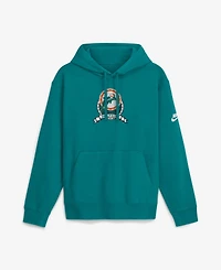 Nike Men's Aqua Miami Dolphins Short Pass Rewind Club Fleece Hoodie