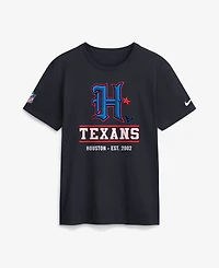Nike Men's Navy Houston Texans Sideline Alternate Final Sprint Dri-fit T-Shirt