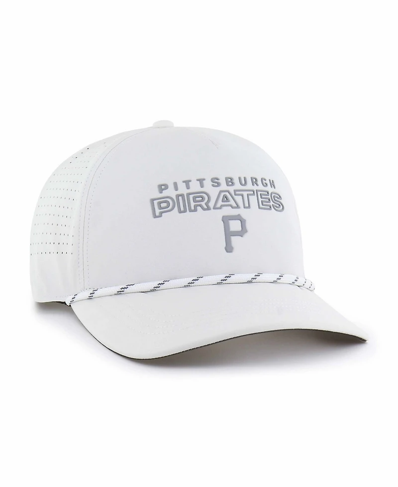 47 Brand Men's White Pittsburgh Pirates Forward Vault Hitch Adjustable Hat