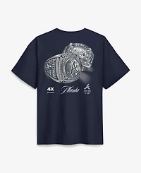 Nike Men's Navy Atlanta Braves 4x Champions Rings Local Max90 T-Shirt