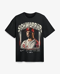 Nike Men's Kyle Schwarber Black Philadelphia Phillies Max90 Graphic T-Shirt