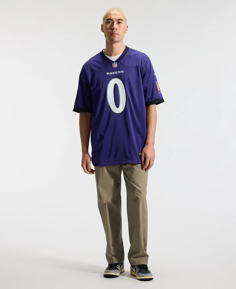 Nike Men's Roquan Smith Purple Baltimore Ravens Team Game Jersey