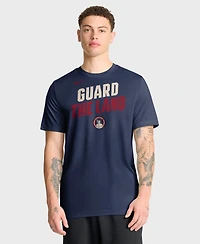Nike Men's Navy Cleveland Guardians City Connect Team Phrase Script Dri-fit T-Shirt