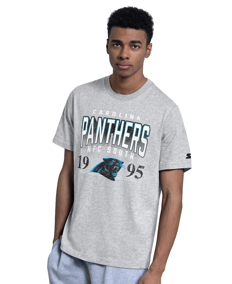 Starter Men's Black/Gray Carolina Panthers Two-Pack Logo T-Shirt Set