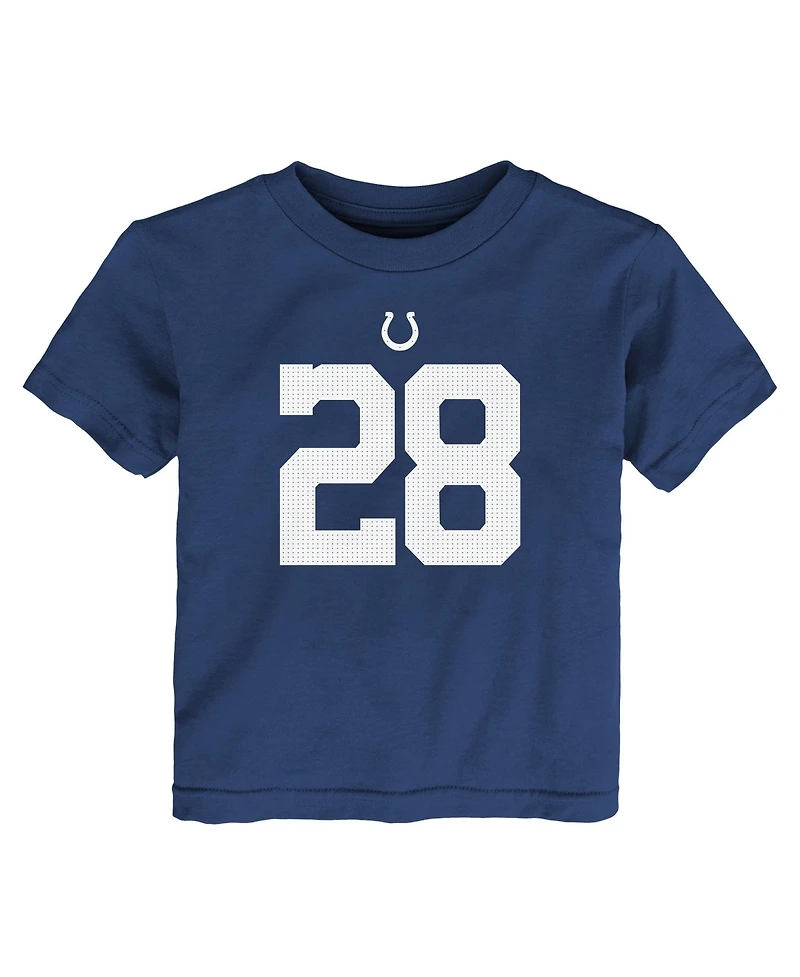 Nike Toddler Jonathan Taylor Royal Indianapolis Colts Player Name Number T-Shirt