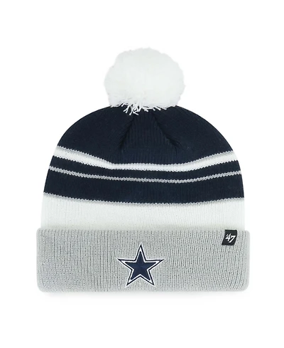 '47 Brand Big Boys and Girls Navy Dallas Cowboys Peewee Cuffed Knit Pom Hat