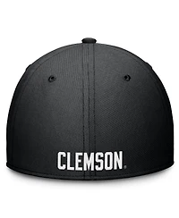 Nike Men's Black Clemson Tigers Rise Swoosh Dri-fit Flex Hat