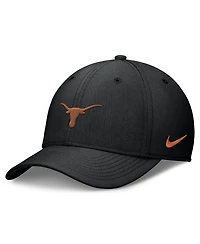 Nike Men's Black Texas Longhorns Rise Swoosh Dri-fit Flex Hat