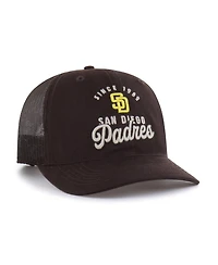 47 Brand Men's Brown San Diego Padres Pitstop Trucker Adjustable Hat