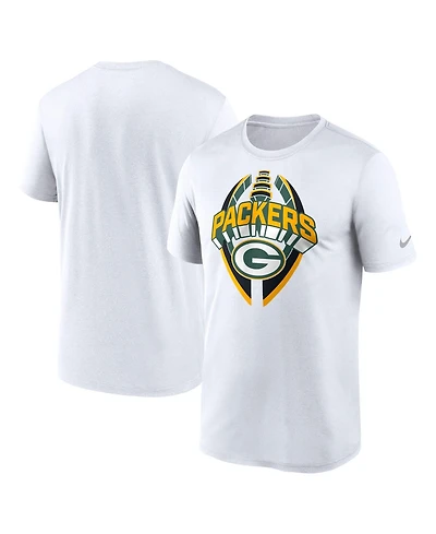 Nike Men's White Green Bay Packers Legend Icon Performance T-Shirt