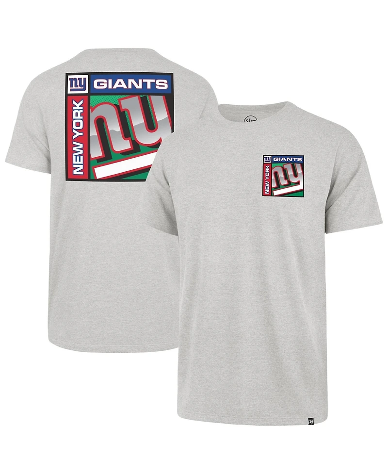 47 Brand Men's Gray New York Giants Chrome Plate Franklin T-Shirt