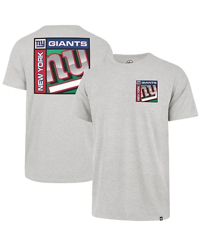 47 Brand Men's Gray New York Giants Chrome Plate Franklin T-Shirt