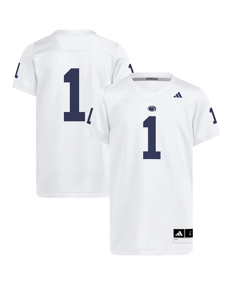 Adidas Big Boys and Girls White Penn State Nittany Lions Replica Jersey