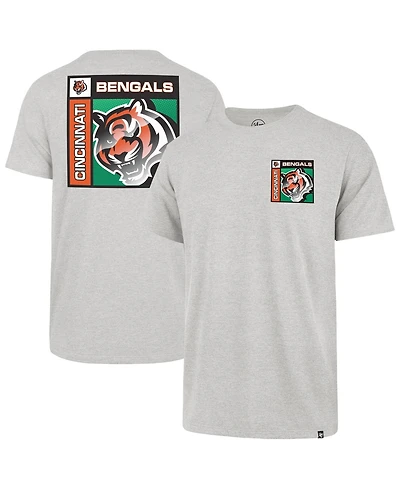 47 Brand Men's Gray Cincinnati Bengals Chrome Plate Franklin T-Shirt