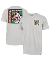 47 Brand Men's Gray Cincinnati Bengals Chrome Plate Franklin T-Shirt