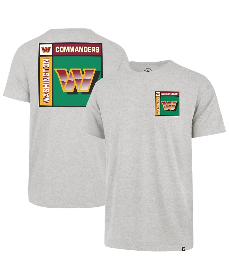 47 Brand Men's Gray Washington Commanders Chrome Plate Franklin T-Shirt
