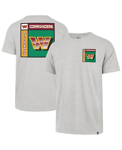 47 Brand Men's Gray Washington Commanders Chrome Plate Franklin T-Shirt