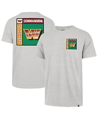 47 Brand Men's Gray Washington Commanders Chrome Plate Franklin T-Shirt