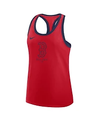 Nike Women's Red Boston Sox Tri-Blend Dri-fit Racerback Tank Top