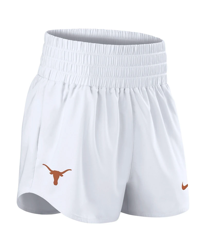 Nike Women's White Texas Longhorns Performance One Dri-fit High-Rise Shorts