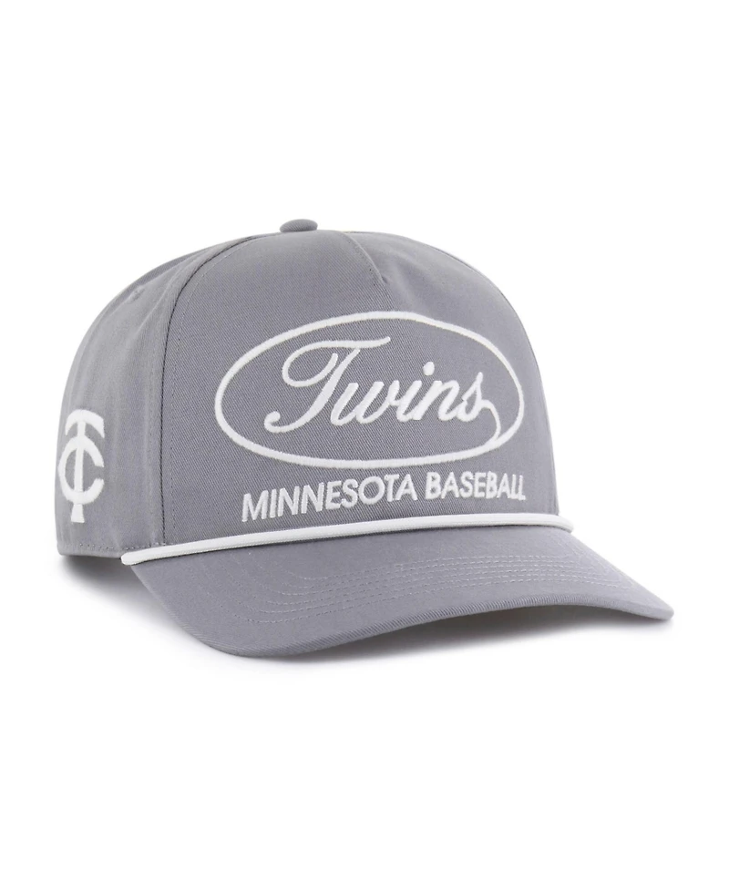 47 Brand Men's Gray Minnesota Twins Foundational Hitch Adjustable Hat