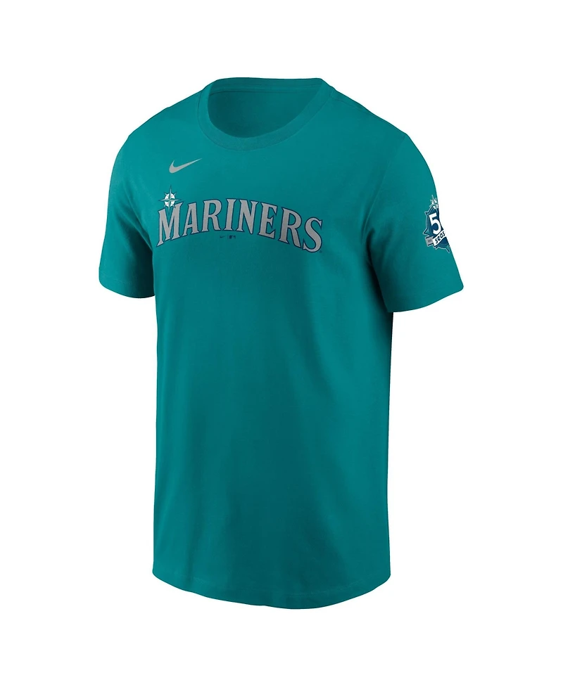 Nike Men's Julio Rodriguez Teal Seattle Mariners Name Number T-Shirt