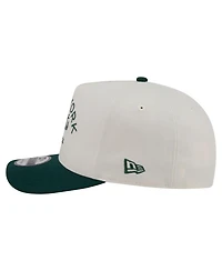 New Era Men's Cream/Dark Green New York Mets Chrome A-Frame 9FIFTY Snapback Hat