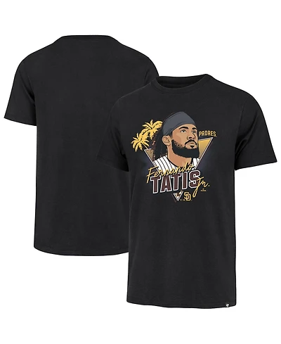 47 Brand Men's Fernando Tatis Jr. Black San Diego Padres Player Caricature Franklin T-Shirt