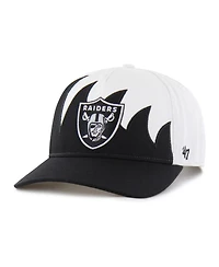 47 Brand Men's White Las Vegas Raiders Jagged Hitch Adjustable Hat
