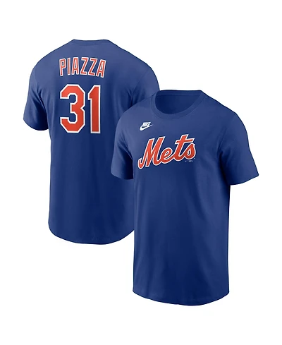 Nike Men's Mike Piazza Royal New York Mets Cooperstown Collection Name Number T-Shirt