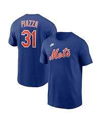 Nike Men's Mike Piazza Royal New York Mets Cooperstown Collection Name Number T-Shirt