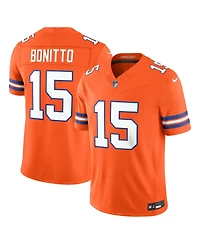 Nike Men's Nik Bonitto Orange Denver Broncos Alternate Mile High Collection 1977 Throwback Vapor F.u.s.e. Stitched Limited Jersey