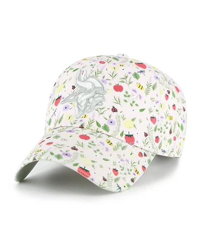 '47 Brand Big Girls Light Pink Minnesota Vikings Posey Clean Up Adjustable Hat