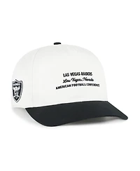'47 Brand Men's White Las Vegas Raiders Contemporary Two-Tone Hitch Adjustable Hat