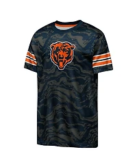 Outerstuff Big Boys and Girls Navy Chicago Bears Slant Route Performance T-Shirt