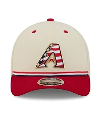 New Era Big Boys and Girls Cream/Red Arizona Diamondbacks Usa 250 9FORTY M-Crown Adjustable Hat