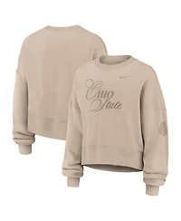 Nike Women's Ohio State Buckeyes Phoenix Fleece Oversized Long-Sleeve Sweatshirt