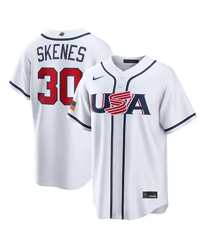 Nike Men's Paul Skenes White Usa Baseball 2026 World Classic Home Stadium Jersey