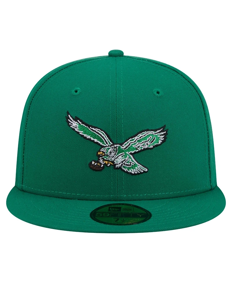 New Era Men's Kelly Green Philadelphia Eagles 59FIFTY Fitted Hat