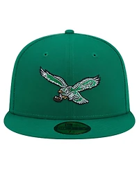 New Era Men's Kelly Green Philadelphia Eagles 59FIFTY Fitted Hat