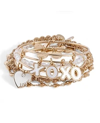 Alex and Ani Love Xoxo Bangle Set of 5
