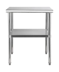 Hongge Heavy Duty Stainless Steel Prep Table 30 x 30 x 36 in Supporting 800 lbs with Adjustable Undershelf