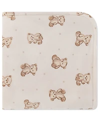 Huggies Baby Boys' and Girls' Allover Bear Graphic Print Blanket