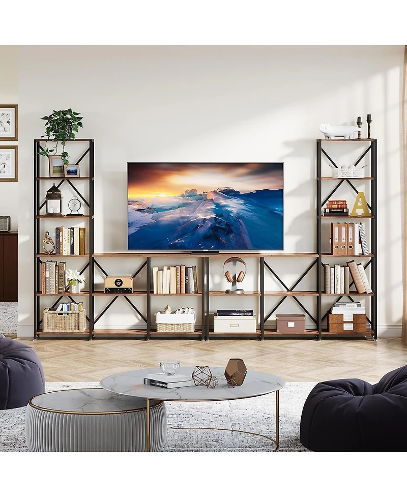 Tribesigns 5-Tier Ladder Bookshelf with 9 Open Shelves