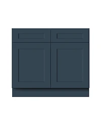 Boyel Living 39" Wide Standard Base Cabinet, Ready to Assemble Kitchen Cabinet with Solid Wood Frame, Soft-Close Slides and Hinges