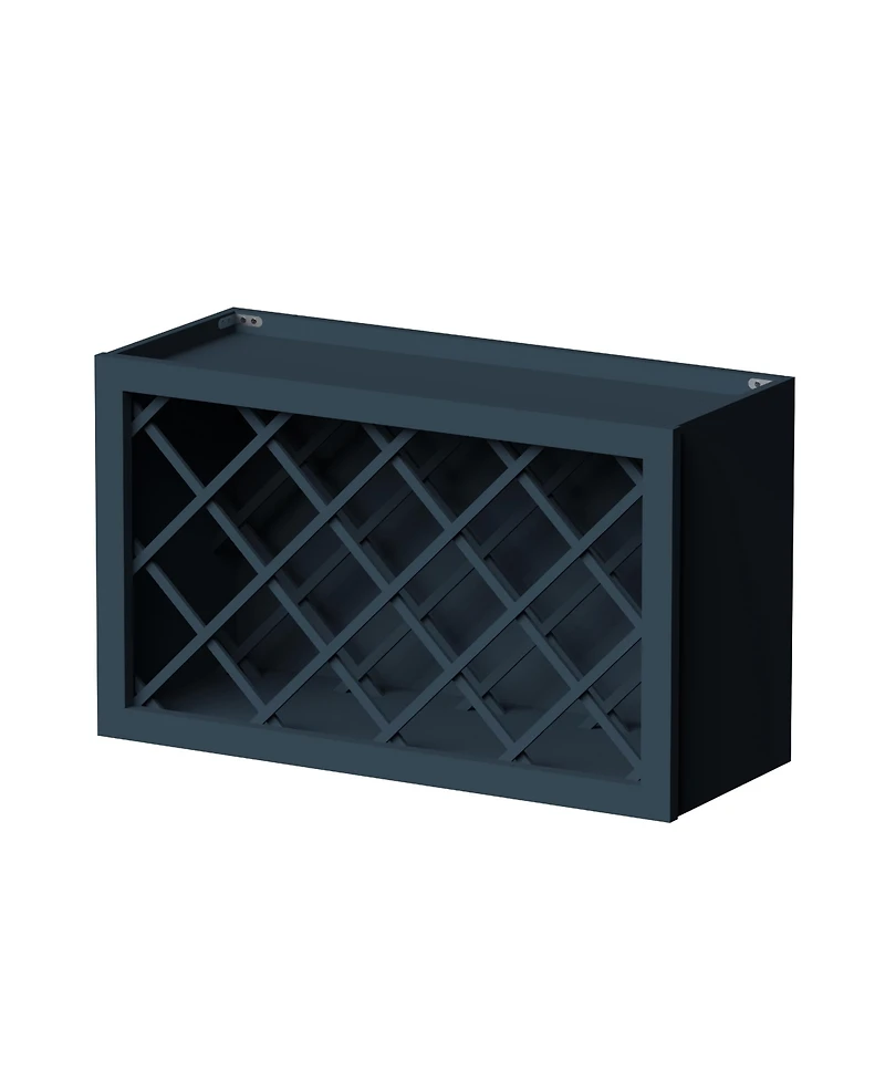 Boyel Living Wine Rack Wall Cabinet, Ready to Assemble Kitchen Cabinets Solid Wood Frame Storage Cabinet